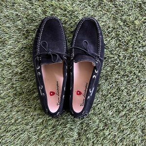 Lamborghini Black Suede Men's Loafers
